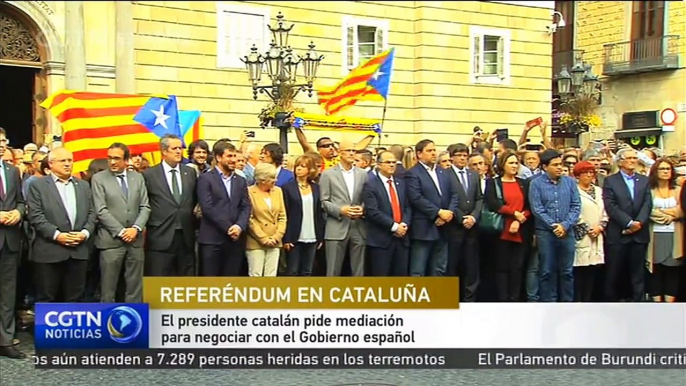 El presidente catalán pide mediación para negociar con el Gobierno español