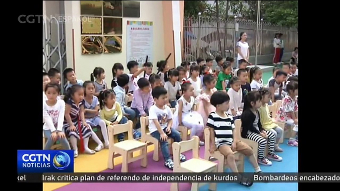 En el distrito de Wuyuan se enseña la tradición provincial a preescolares