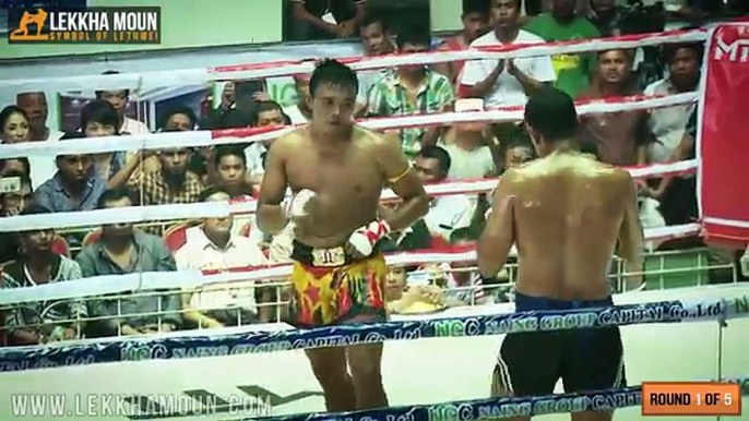 Tun Tun Min (Myanmar) vs Jackson (Brazil), Myanmar Lethwei, new Lekkha Moun, Burmese Boxing