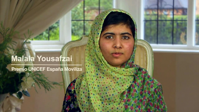 Malala Yousafzai, Premio UNICEF España Moviliza