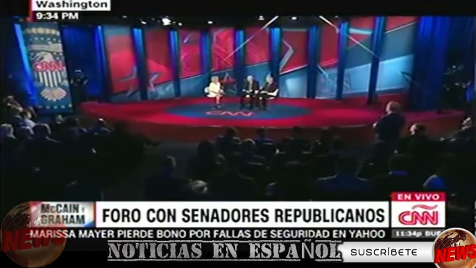 ultimas noticias de EEUU FORO REPUBLICANO, JOHN McCAIN VS LINDSEY GRAHAM (español) 02/03/2017