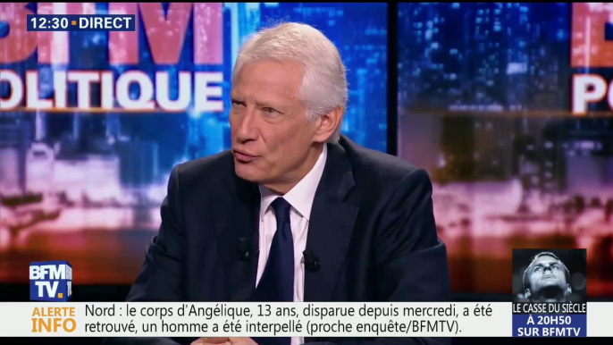 Dominique de Villepin: “Je ne crois pas au casse du siècle d'Emmanuel Macron, c'est une évidence qui s'est imposée à un moment, il n'en restait qu'un"