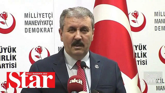 Mustafa Destici´den Cumhur ittifakına destek açıklaması