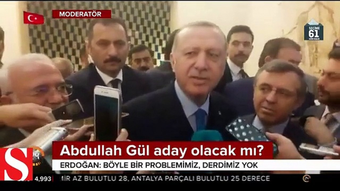 Cumhurbaşkanı Erdoğan´dan Abdullah Gül sorusuna yanıt