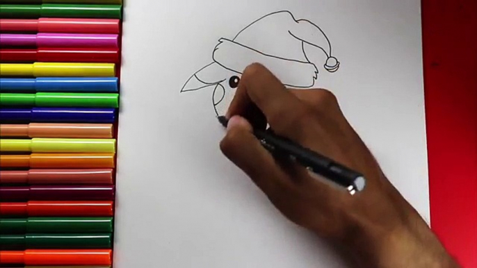 How to Draw Pikachu with A Christmas Hat - Cómo dibujar Pikachu con un sombrero de Navidad