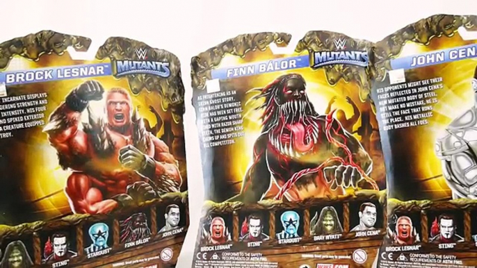 Brock Lesnar, John Cena, Finn Balor WWE Mutants Toy Unboxing & Review!!