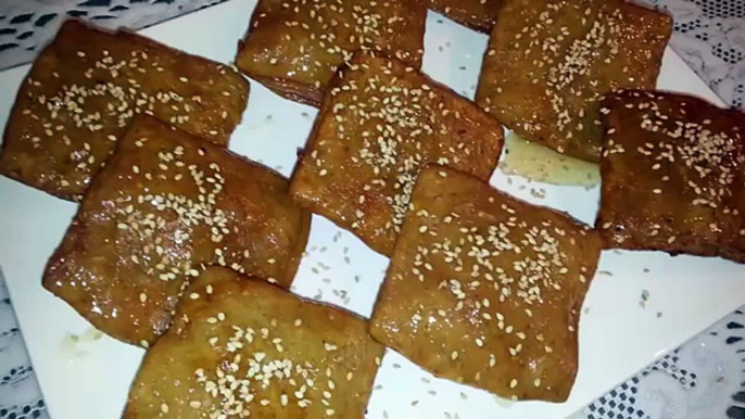 رغايف باللوز و العسل ساهلين روعة لشهر رمضان الكريم - Rghayef aux amandes et au miel