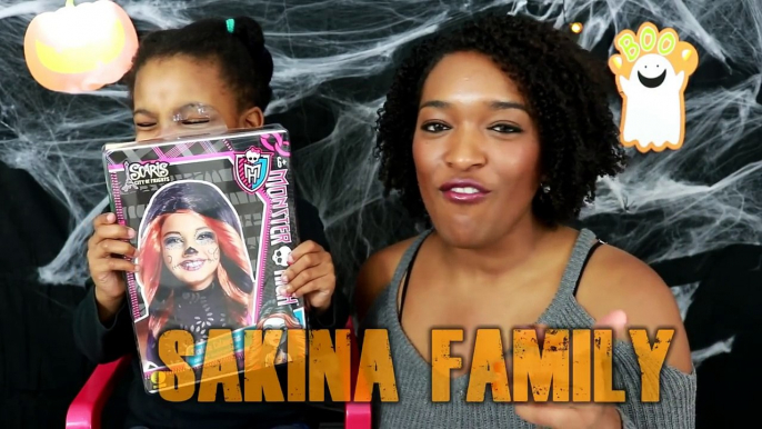 MONSTER HIGH Skelita calaveras  maquillage pour Halloween (collab SAKINA  FAMILY)