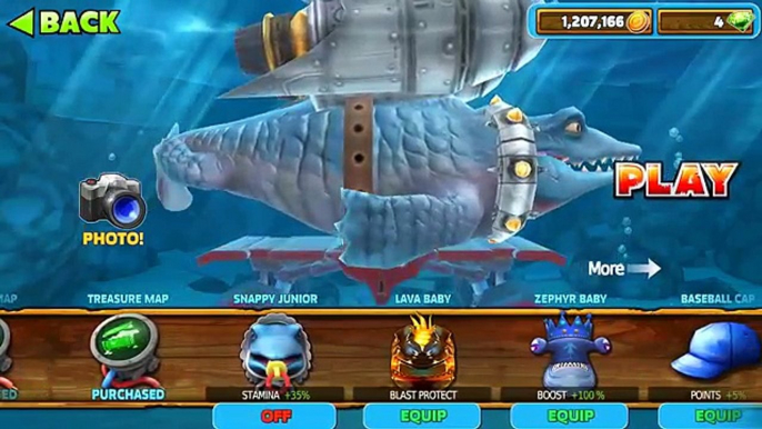 Hungry Shark Evolution - Pimp Level 10 Mr. Snappy