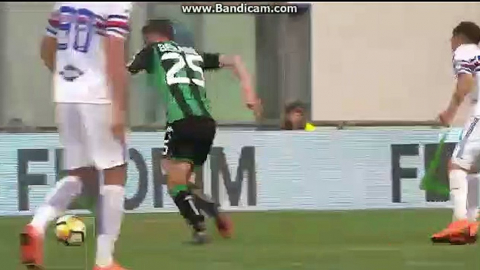 Goal Politano (1-0) Sassuolo Calcio vs	Sampdoria