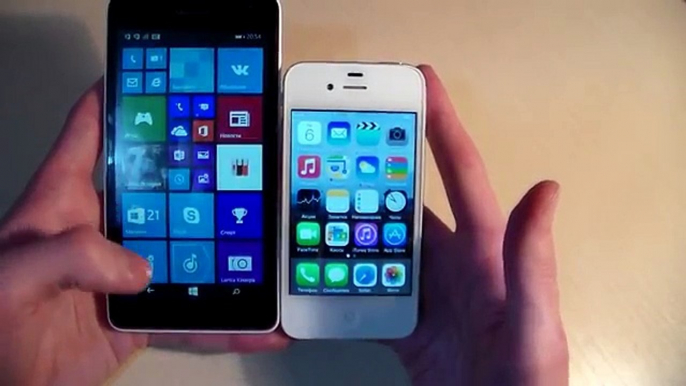 Сравнение: Microsoft Lumia 535 vs iPhone 4S (HD)