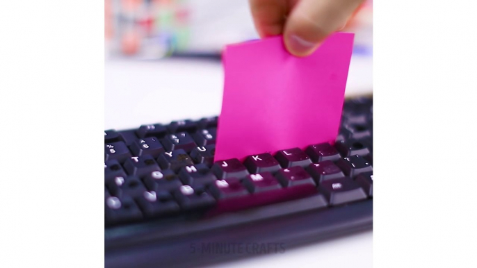 Unusual, yet genius uses for Post-it notes l Daily crafts