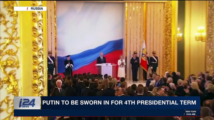 i24NEWS DESK | Putin to be sworn in for 4th Presidential term | Monday, May 7th 2018