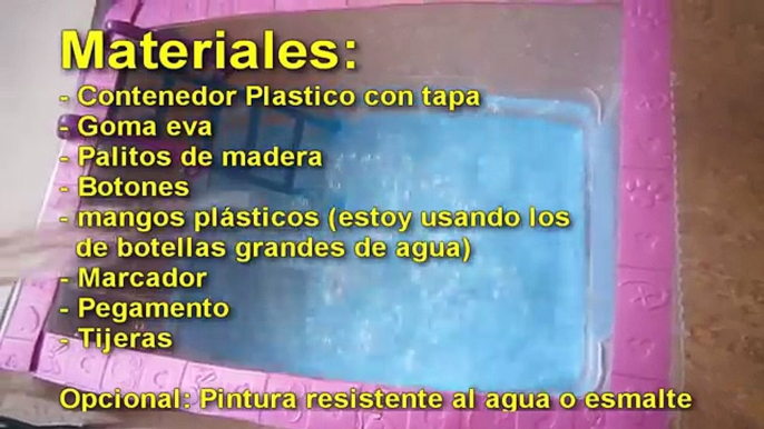 Manualidades para muñecas: Haz una piscina, alberca o pileta para tu muñeca - manualidadesconninos