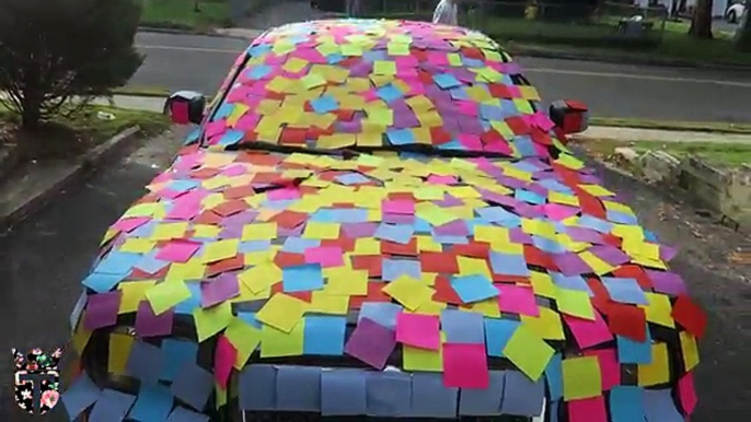 STICKY NOTES CAR PRANK