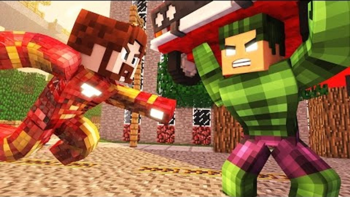 Minecraft: GUERRA CIVIL HARDCORE #1 - IRON MAN VS TODOS OS SUPER HERÓIS ?!