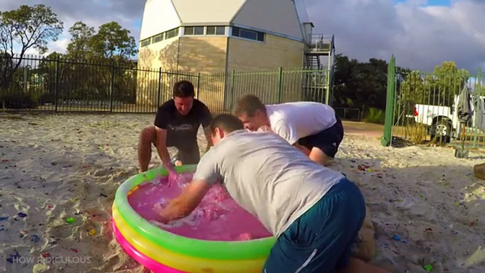 BOWLING BALL Vs. OOBLECK from 45m!