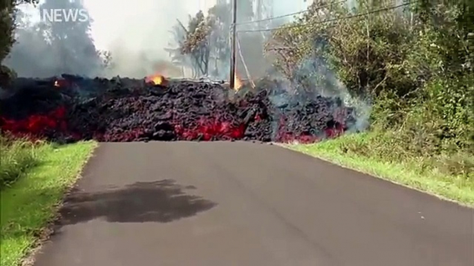 Hawaiian lava flows ‘faster than a turtle’