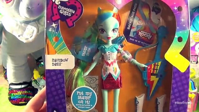 Rainbow Dash Rocks! Equestria Girl Doll & Dress Up Fash Em My Little Pony Review! by Bins Toy Bin