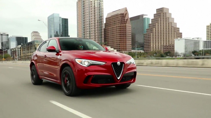 2018 Alfa Romeo Stelvio Quadrifoglio Driving in the city