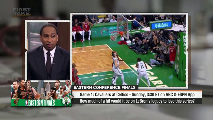 Stephen A. Smith goes off about LeBron James vs. Celtics without Kyrie Irving | First Take | ESPN