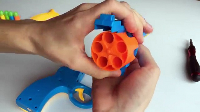 Whats inside The .45 ACP Rubber Bullet Revolver Toy Gun