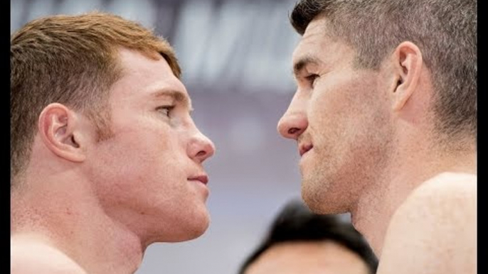 Canelo Alvarez vs Liam Smith - FACE OFF @ WEIGH IN