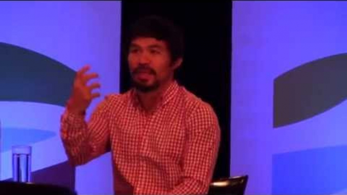 MANNY PACQUIAO PREACHES THE GOSPEL! for floyd mayweather vs manny pacquiao