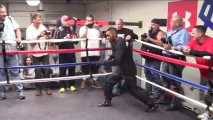 Willie Monroe WORKOUT vs GGG Gennady Golovkin - Shadowboxing & Salsa Dancing!