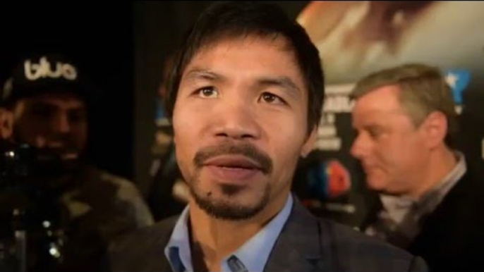 Manny Pacquiao vs Timothy Bradley 3 - Manny Pacquiao Answers Questions From New York Media