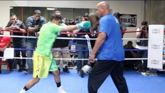 Amir Khan & Virgil Hunter COMPLETE MITT WORKOUT vs Canelo Saul Alvarez!