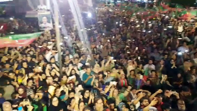 Imran Khan Addressing Party Workers at NA-244