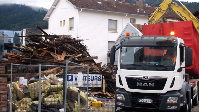 Démolition de l’ancien garage Breasch à Saint-Dié-des-Vosges