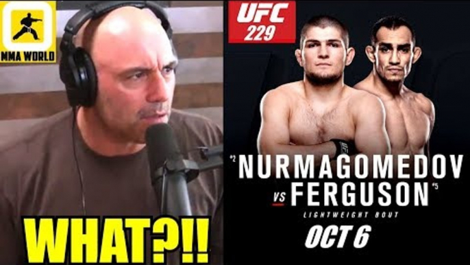 Joe Rogan reacts to Khabib vs Tony Ferguson on Oct 6 at UFC 229 rumors,Miocic on Cormier,Perry