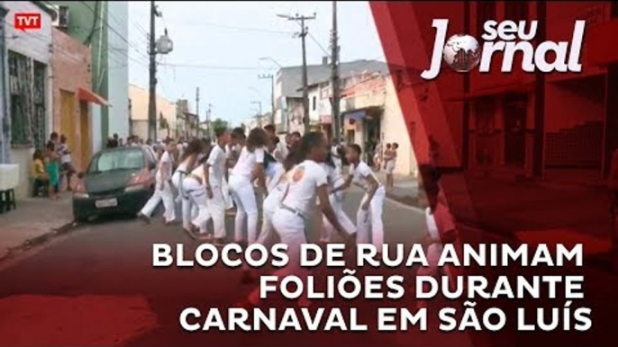 Blocos de rua animam foliões durante carnaval em São Luís