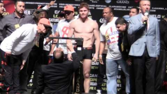 SAUL CANELO ALVAREZ vs ERISLANDY LARA - WEIGH IN