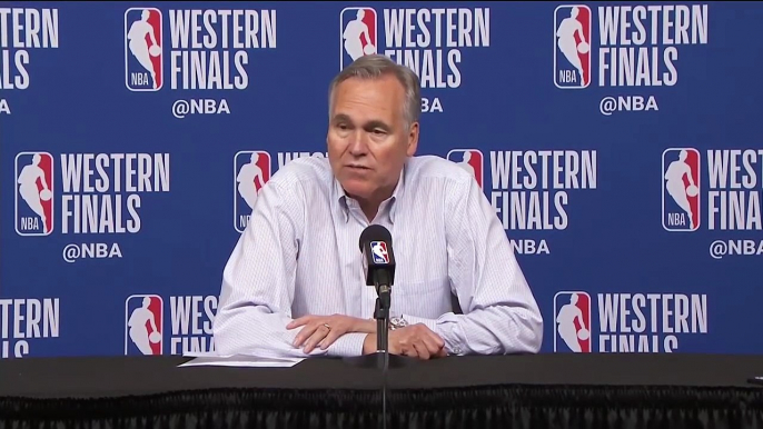 Mike D'Antoni postgame interview / Rockets vs Warriors Game 2