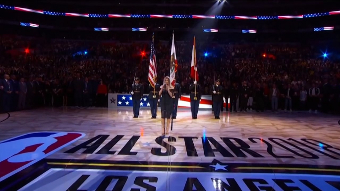 Fergie Performs The U.S. National Anthem / 2018 NBA All-Star Game