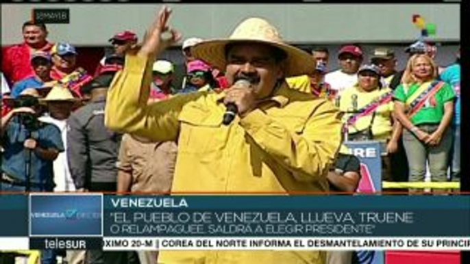 A 8 días de los comicios presidenciales siguen campañas en Venezuela