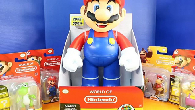 World Of Nintendo Super Mario Brothers With Giant Mario Yoshi Wario And Diddy Kong