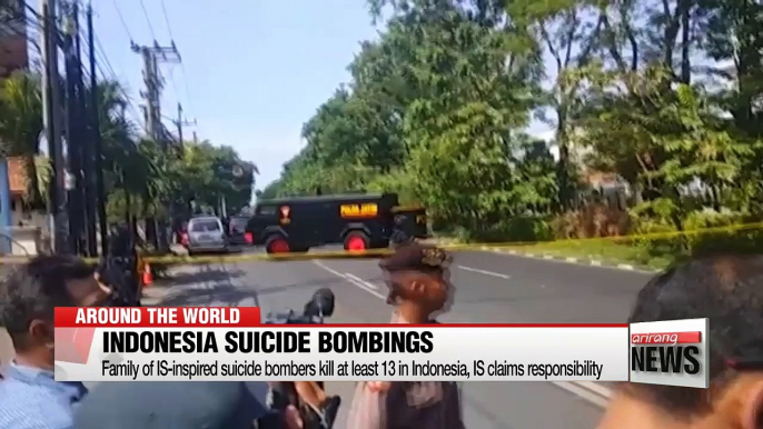 Family of suicide bombers kill at least 13 in Indonesia6