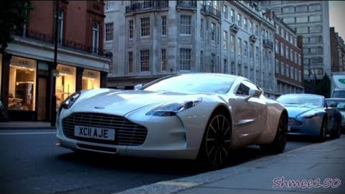 Aston Martin One-77 - Startup and Shots - The ONLY Right-Hand-Drive Car