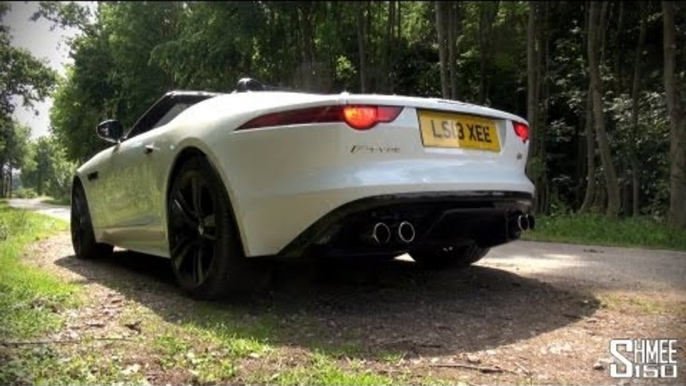 Jaguar F-Type V8 S - Huge Revs and Exhaust Sounds