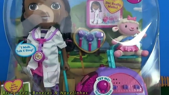 Brinquedo Boneca Doutora Brinquedos - Doc McStuffins Walk N Talk Doll Doc Mobile Juguetes