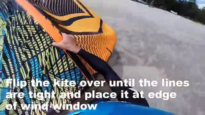 Kitesurfing Tutorial: Self launching and landing your kite safely