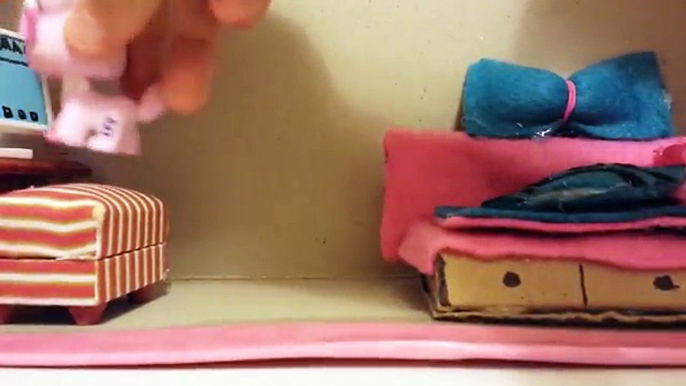 LPS DIY (3) pt 1 how to make an lps bedroom part 1