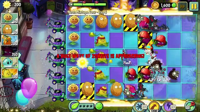 Zombie Tsunami Vs Plants Vs Zombies 2 Neon Mixtype Tour Disco Dance Zombies Attack