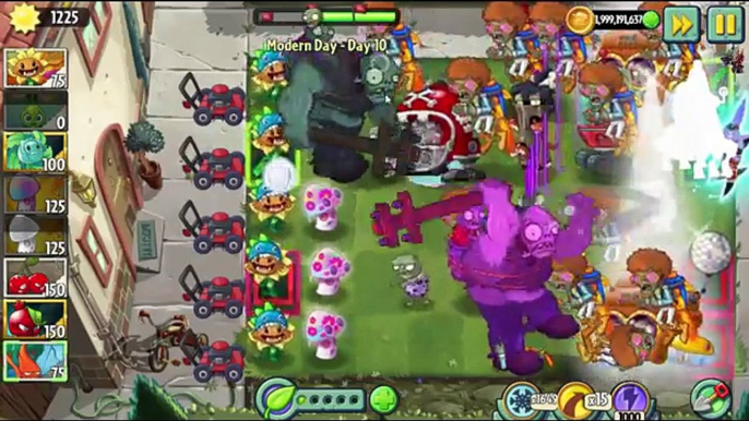 Plants vs. Zombies 2: Its About Time l Gargantuars Vs Gargantuars Pvz