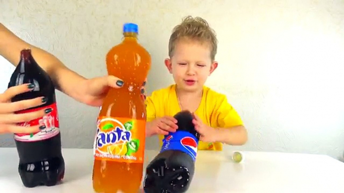 Giant Gummy Coca Cola, Fanta and Pepsi bottle Кока Кола, Фанта и Пепси желейные бутылки