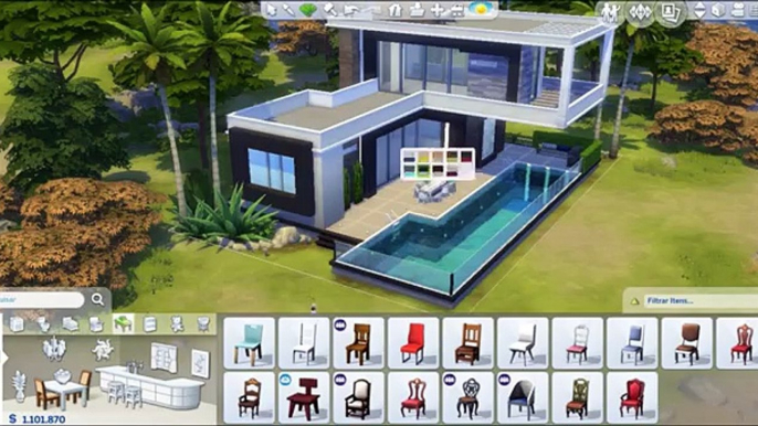 Construindo uma CASA ULTRA MODERNA - Parte 2/2 - The Sims 4